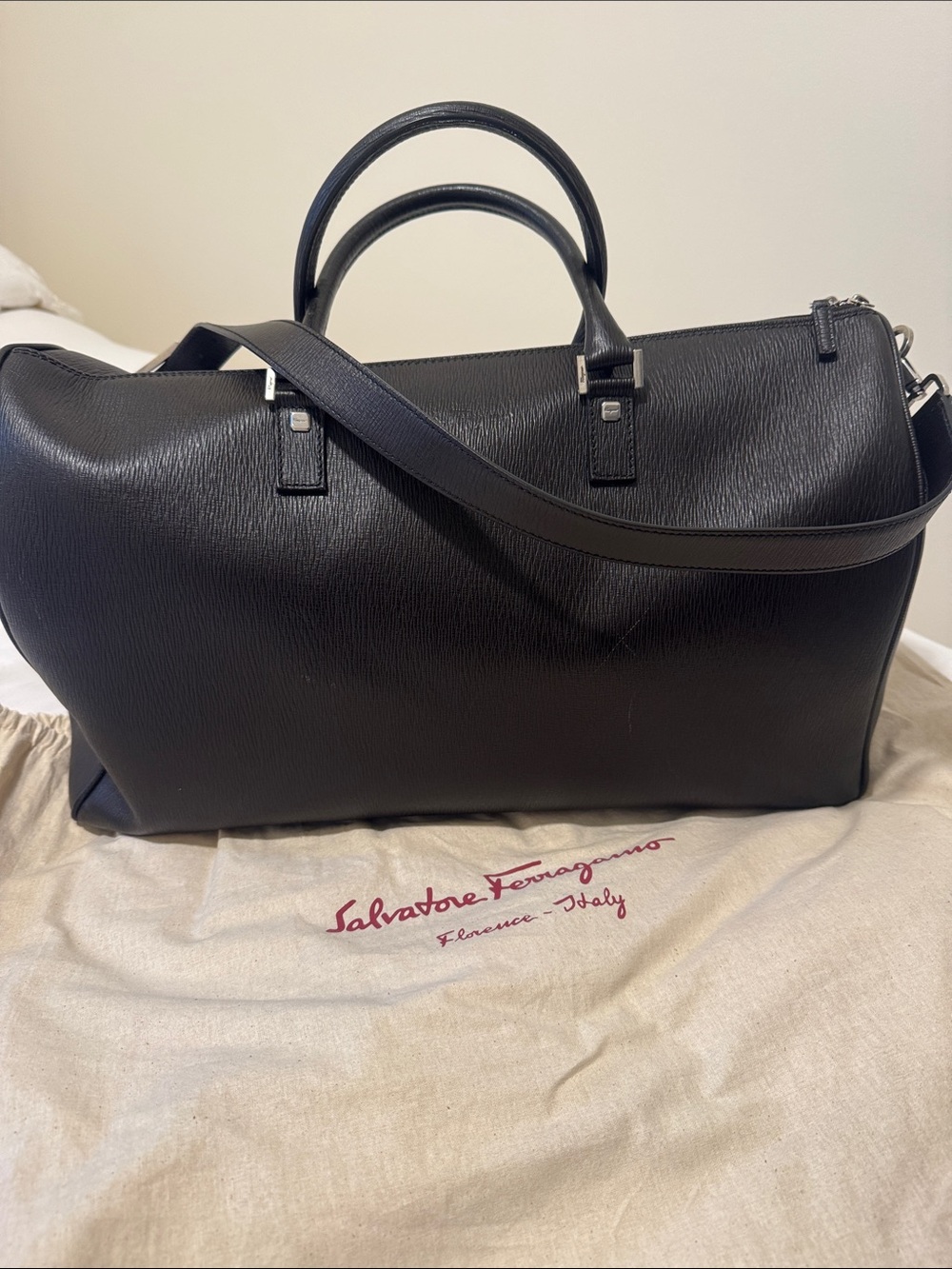 Salvatore Ferragamo Leather Duffle
